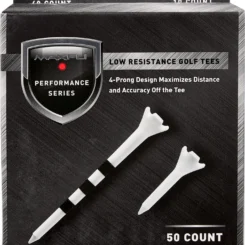 Discount - Maxfli Performance Series Low Resistance 2 3/4'' & 1 1/2'' White Golf Tees - 50 Pack For Unisex