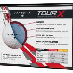 Discount - Maxfli Tour X Gloss White Golf Balls For Unisex -Elite Golf Store unnamed file 339